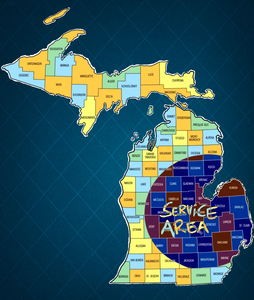 Inside the Box Home Inspection service Areas in Mid-Michigan